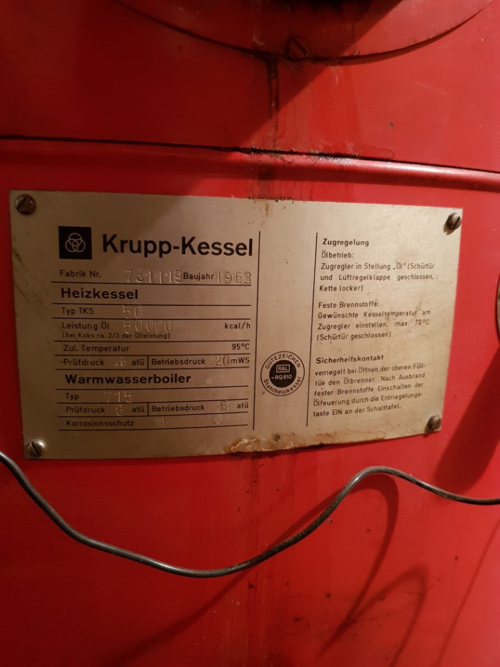 Älteste Heizungsanlage